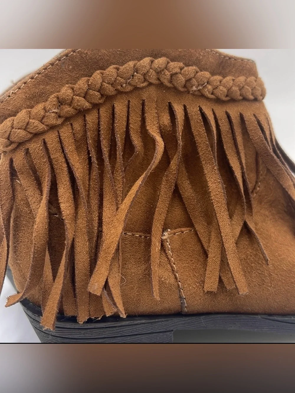 Paris Blues Brown Suede Boots - Kids Size 10